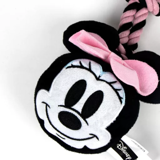 Disney Minnie Pink sípoló kötél kutyajáték 30cm