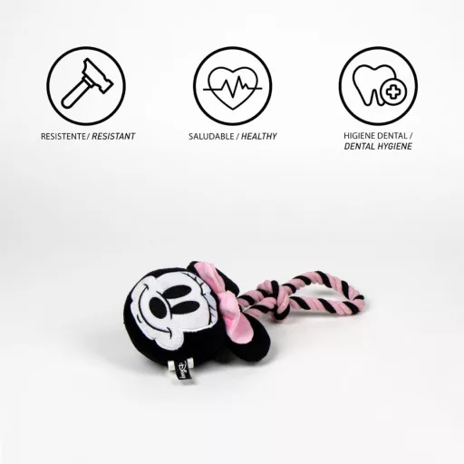 Disney Minnie Pink sípoló kötél kutyajáték 30cm