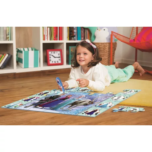 Disney Jégvarázs Ice Kingdom interaktív 24 db-os puzzle Clementoni