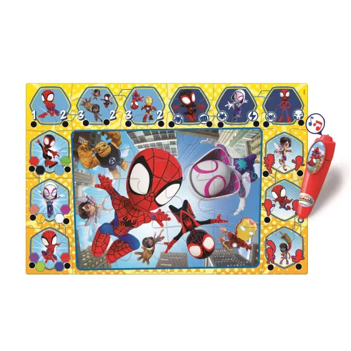 Pókember Spidey and Friends interaktív 24 db-os puzzle Clementoni
