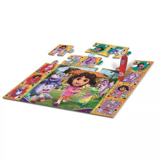 Dóra, a felfedező Adventure interaktív 24 db-os puzzle Clementoni
