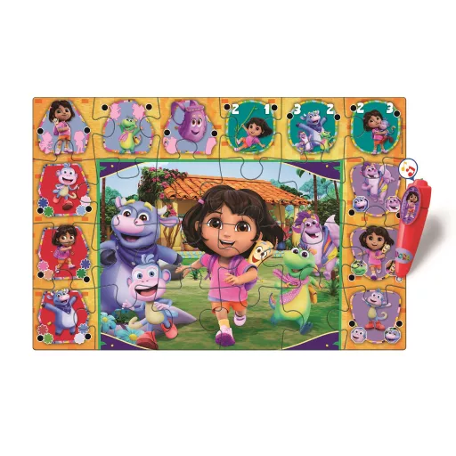 Dóra, a felfedező Adventure interaktív 24 db-os puzzle Clementoni