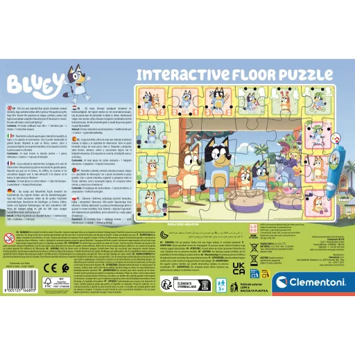 Bluey Playtime interaktív 24 db-os puzzle Clementoni