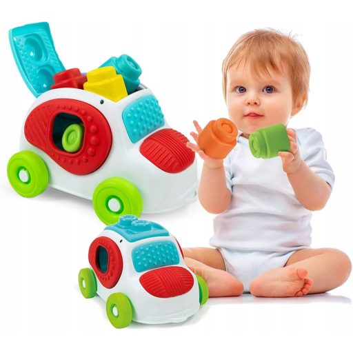 Színes Clemmy készségfejlesztő autó Clementoni