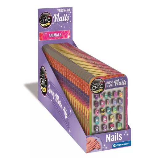 Crazy Chic Animals műköröm készlet Clementoni