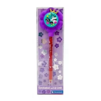   Crazy Chic Red szemhéjpúder és szájkontúr ceruza Clementoni