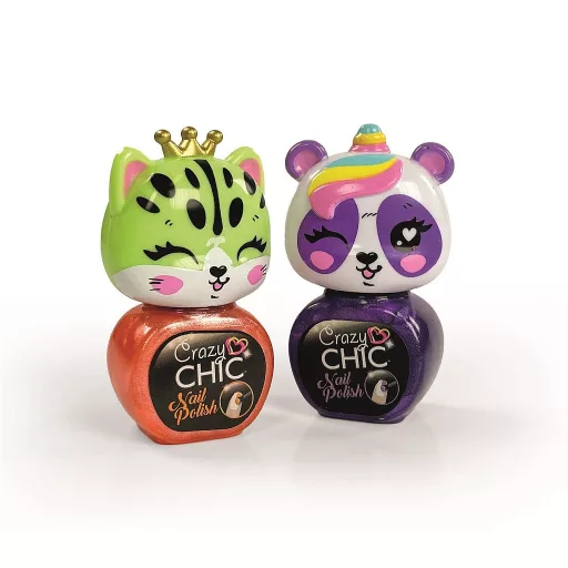 Crazy Chic Lovely Leopard csillámos körömlakk szett Clementoni