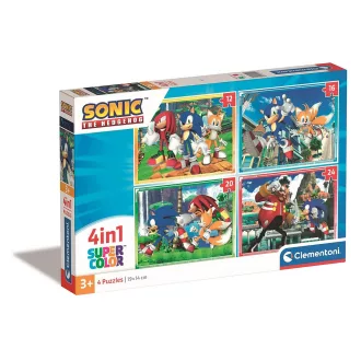   Sonic, a sündisznó Save the Day 4 az 1-ben puzzle Clementoni