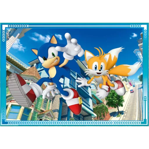 Sonic, a sündisznó Save the Day 4 az 1-ben puzzle Clementoni