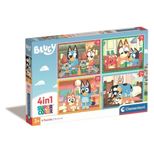 Bluey Play All Day 4 az 1-ben puzzle Clementoni