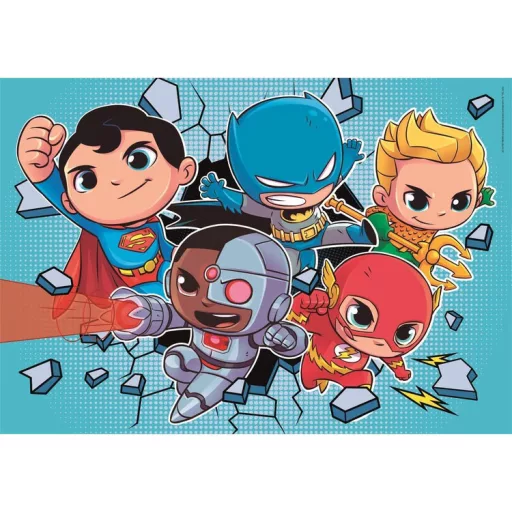 DC Super Hero Mini Friends 2x60db-os puzzle Clementoni
