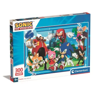 Sonic, a sündisznó Crew 300 db-os puzzle Clementoni