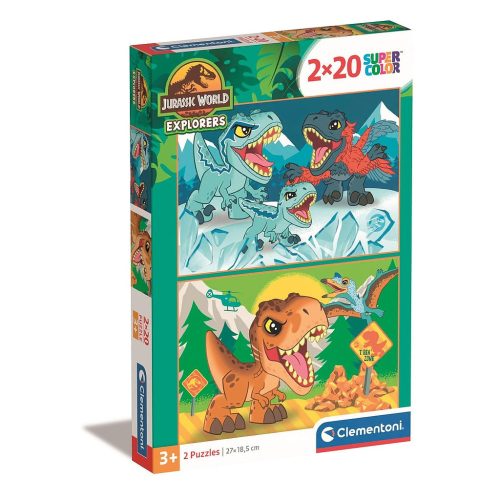 Dinoszaurusz Explorers 2x20 db-os puzzle Clementoni