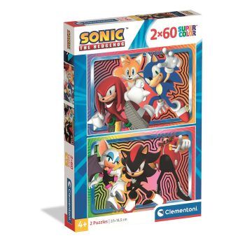 Sonic, a sündisznó 2x60 db-os puzzle Clementoni