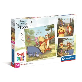 Disney Micimackó 3x48 db-os puzzle Clementoni