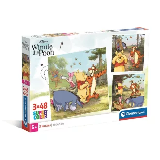 Disney Micimackó 3x48 db-os puzzle Clementoni