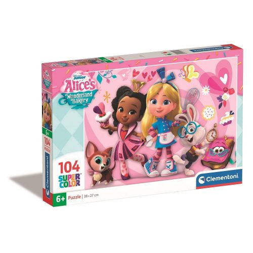 Disney Alice Fergie Csodaország cukrászdája 104 db-os puzzle Clementoni