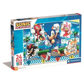   Sonic, a sündisznó Green Hill 24 db-os maxi puzzle Clementoni