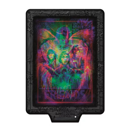 Stranger Things Upside Down 520 db-os puzzle LED-es keretben Clementoni
