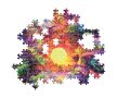 Színes dzsungel Psychedelic 500 db-os Compact puzzle Clementoni