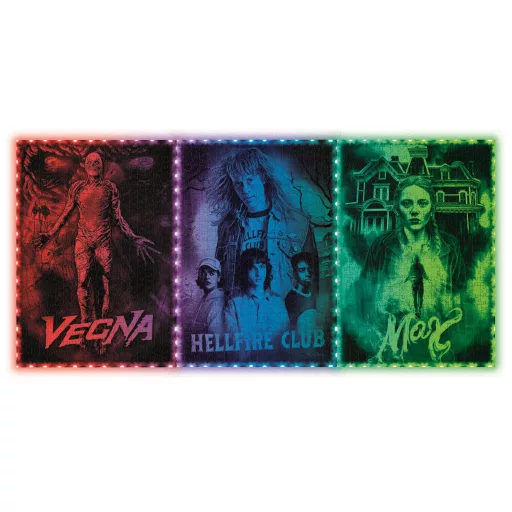 Stranger Things Vecna's Curse 520 db-os puzzle LED-es keretben Clementoni