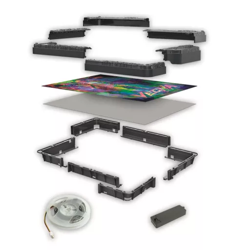 Stranger Things Vecna's Curse 520 db-os puzzle LED-es keretben Clementoni