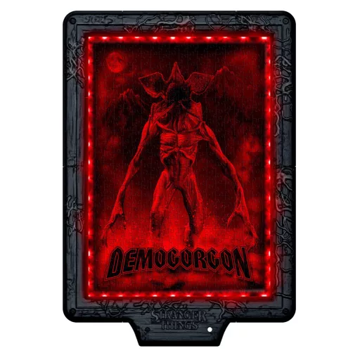 Stranger Things The Demogorgon 520 db-os puzzle LED-es keretben Clementoni