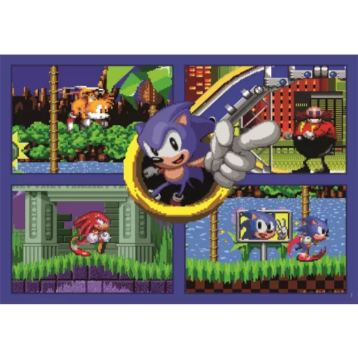 Sonic, a sündisznó 64 Bit Fast 500 db-os Cube puzzle Clementoni