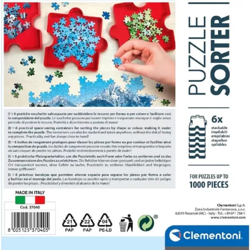 Puzzle szortírozó 6 db-os Clementoni