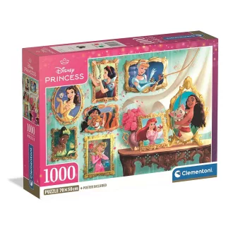 Disney Hercegnők 1000 db-os Compact puzzle Clementoni