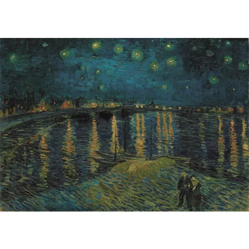 Művészet Starry Night Over the Rhône 1000 db-os Compact puzzle Clementoni