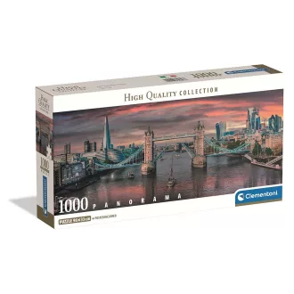   London Across the River 1000 db-os panorama Compact puzzle Clementoni
