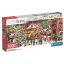 Karácsonyi falu Village 1000 db-os panorama puzzle Clementoni