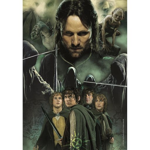 A Gyűrűk Ura Aragorn & Hobbits 1000 db-os Compact puzzle Clementoni