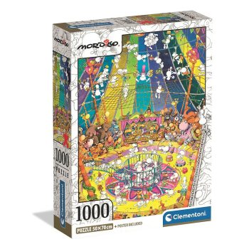 Színes Mordillo 1000 db-os Compact puzzle Clementoni