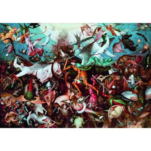 Művészet A Lázadó angyalok bukása Bruegel 1000 db-os Compact puzzle Clementoni