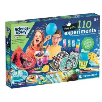   100 legjobb tudományos kísérlet készlet Science & Play Clementoni