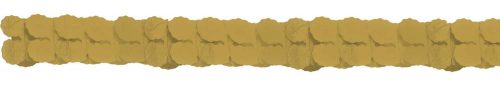 Gold, Arany papír girland 360 cm