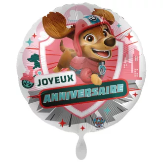 Mancs Őrjárat Liberty Joyeux Anniversaire fólia lufi 43cm