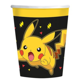 Pokémon Yellow Thunder papír pohár 8 db-os 237ml