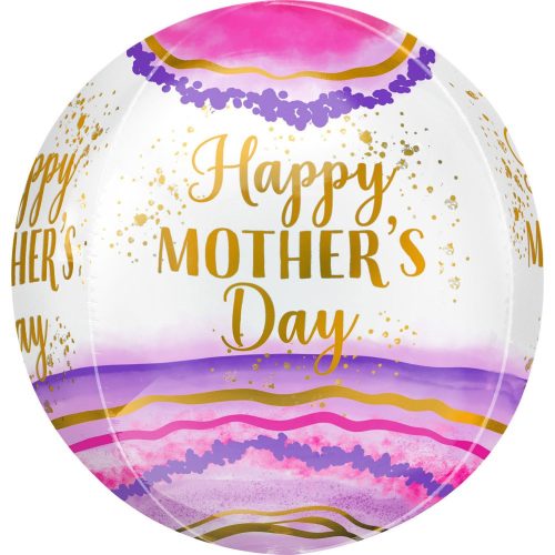 Happy Mother's Day, Boldog Anyák Napját Gömb Fólia lufi 40 cm