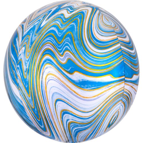 Colorful, Blue gömb fólia lufi 40 cm