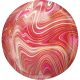Colorful, Red & Pink gömb fólia lufi 40 cm