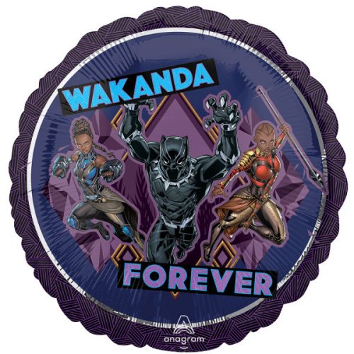 Fekete Párduc Wakanda fólia lufi 43cm