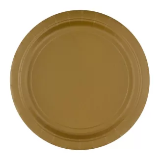 Gold, Arany papírtányér 8 db-os 23 cm