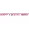 Happy Birthday Pink 18 hologrammos felirat 213 cm