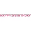 Happy Birthday Pink 18 hologrammos felirat 213 cm