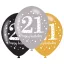 Happy Birthday 21 léggömb, lufi 6 db-os