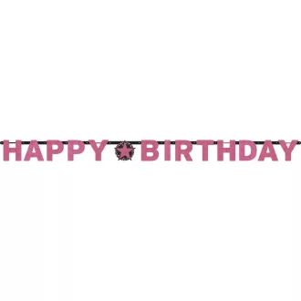Happy Birthday Pink felirat 213 cm