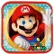 Super Mario papírtányér 8 db-os 23 cm
